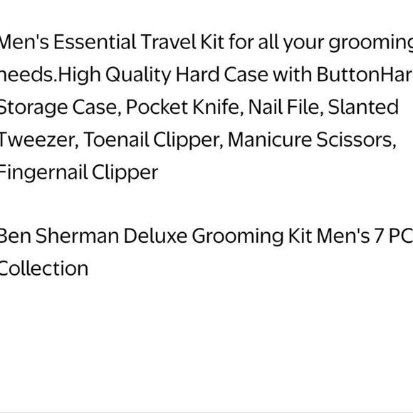 Ben Sherman Deluxe Grooming Kit 7PC Collection - Picture 3 of 5